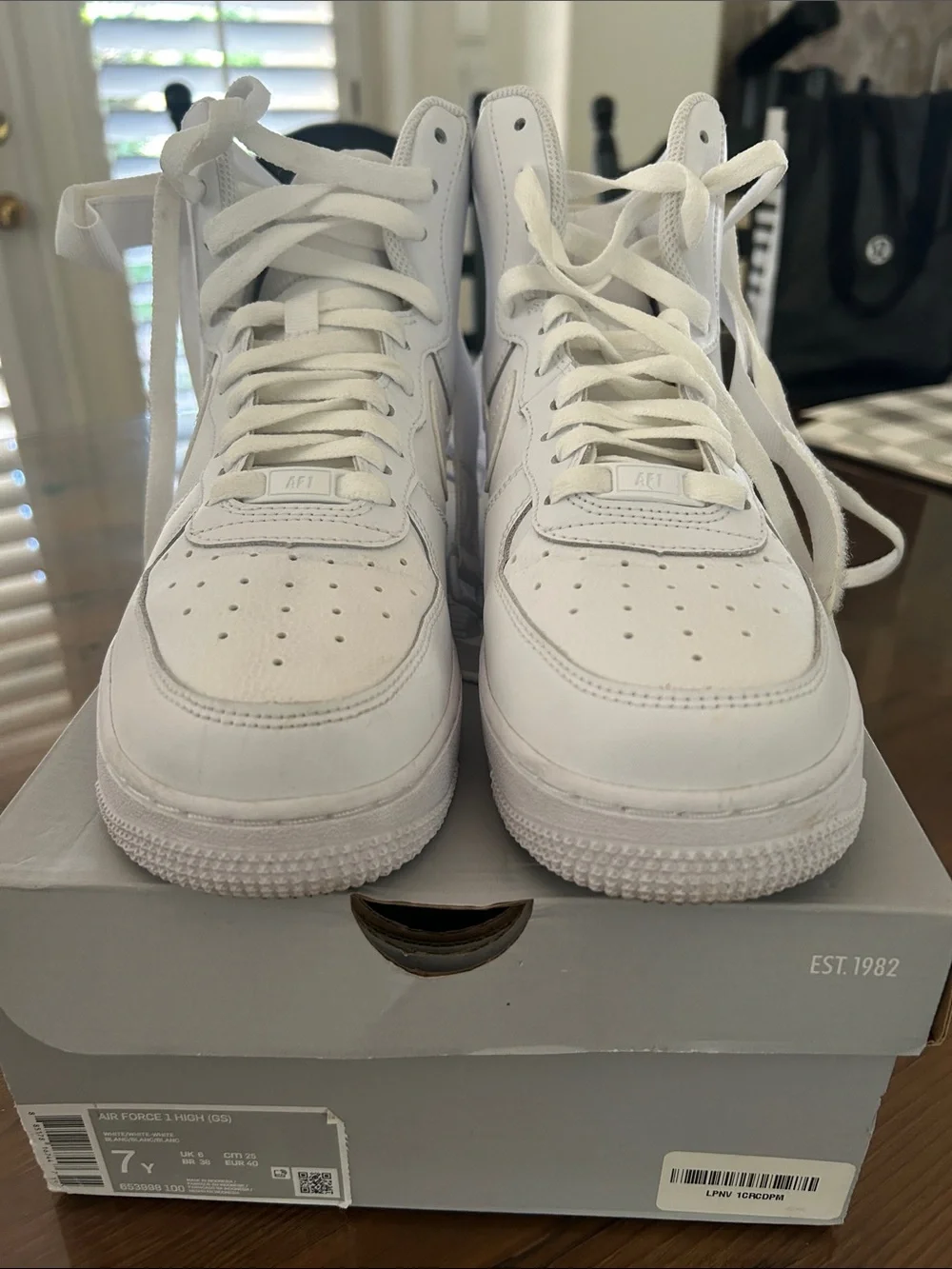Nike White Air Force 1 High-Top Sneakers